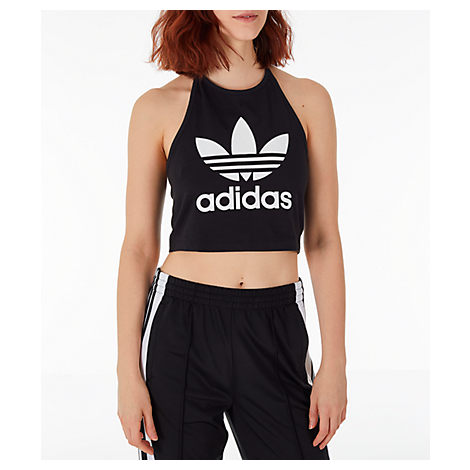 adidas trefoil halter tank top