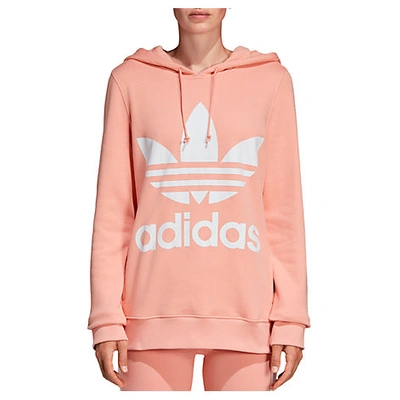 Shop Adidas Originals Women's Originals Trefoil Hoodie, Pink