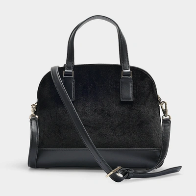 Shop Kate Spade Cameron Street Velvet Lottie Bag In Black Velvet