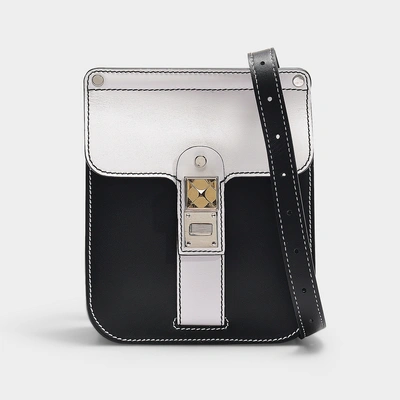 Shop Proenza Schouler | Bag Ps11 Box In Optic White And Black Smooth Leather