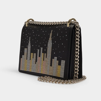 Shop Kate Spade Glitzy Ritzy Skyline Marci Crossbody Bag In Multicoloured Leather