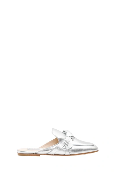 Shop Tod's Bow Mule In Argento