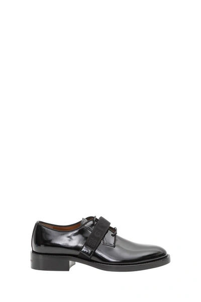 Shop Givenchy Cruz Derby Shoes In Brushed Calf In Nero
