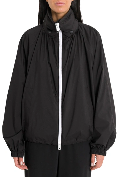 Givenchy Zip-front Hooded Wind-resistant Jacket In Nero
