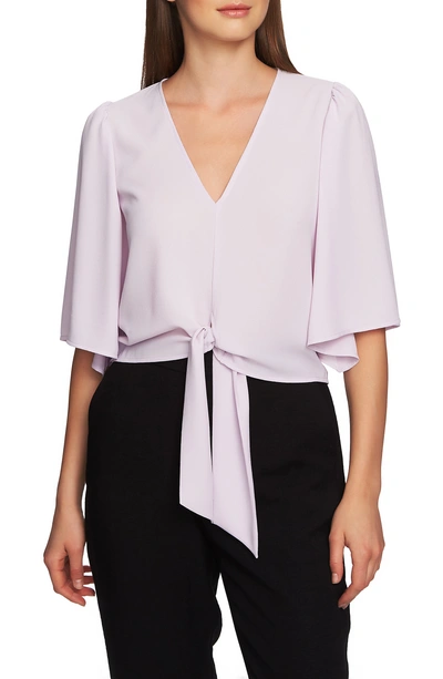 Shop 1.state Tie Front Blouse In Berry Charm