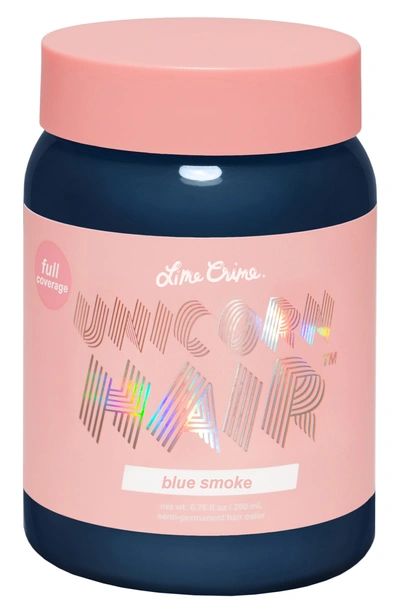 Shop Lime Crime Unicorn Hair Full Coverage Semi-permanent Hair Color In Blue Smoke