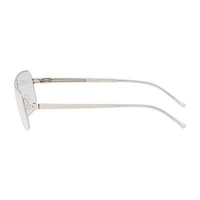 Shop Lool Silver Atik Glasses In Silvr Shiny