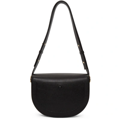 Shop Victoria Beckham Black Half Moon Box Bag