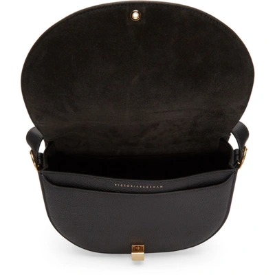 Shop Victoria Beckham Black Half Moon Box Bag