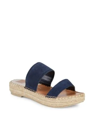 Shop Dolce Vita Classic Suede Espadrilles In Navy