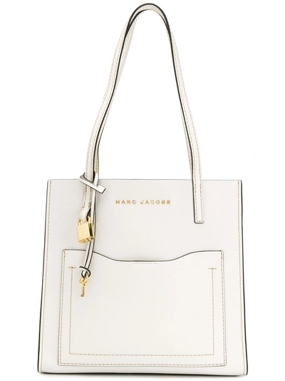 Shop Marc Jacobs Medium Grind Tote Bag In White
