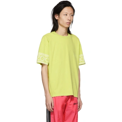 Shop Kenzo Yellow Logo T-shirt In 39 Lemon