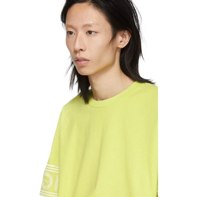 Shop Kenzo Yellow Logo T-shirt In 39 Lemon