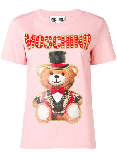 Shop Moschino Teddy Bear T-shirt - Pink