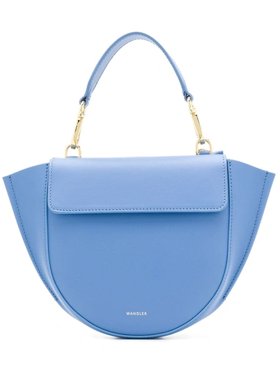 Shop Wandler Hortensia Mini Horizon Shoulder Bag - Blue