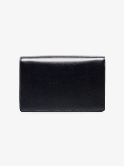 Shop Saint Laurent Blue Bellechase Medium Leather Shoulder Bag In 4150 Blue