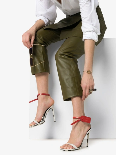 Off white zip tie sandals discount