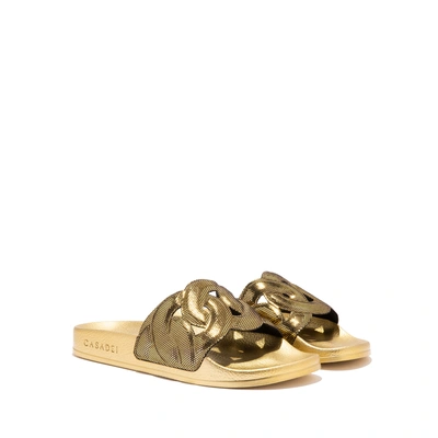 Shop Casadei Pool In Golden