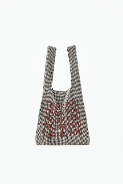 Shop Alexander Wang Wangloc Thank You Mini Shopper In White