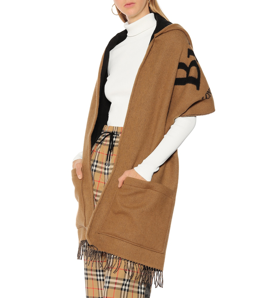 burberry hooded scarf