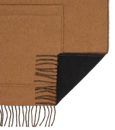 Shop Burberry St Helen Wool And Cashmere Scarf In Brown