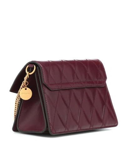 Shop Givenchy Small Gv3 Leather Shoulder Bag In Red