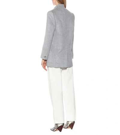 Shop Isabel Marant Felisey Wool And Cashmere Jacket In Grey