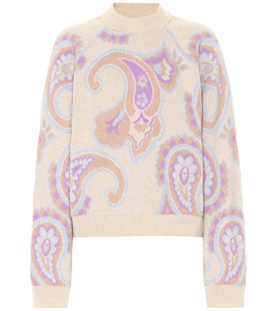 Shop Nanushka Casey Wool And Cashmere-blend Sweater In Multicoloured