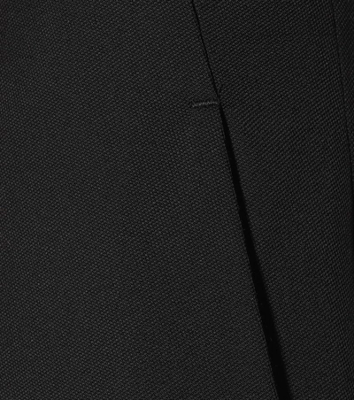 Shop Acne Studios Cropped Wool-blend Pants In Black