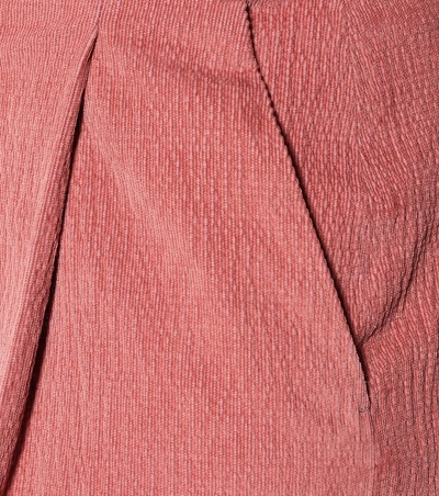 Shop Acne Studios Stretch-cotton Flared Pants In Pink