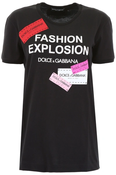 Shop Dolce & Gabbana Fashion Explosion T-shirt In Nero (black)