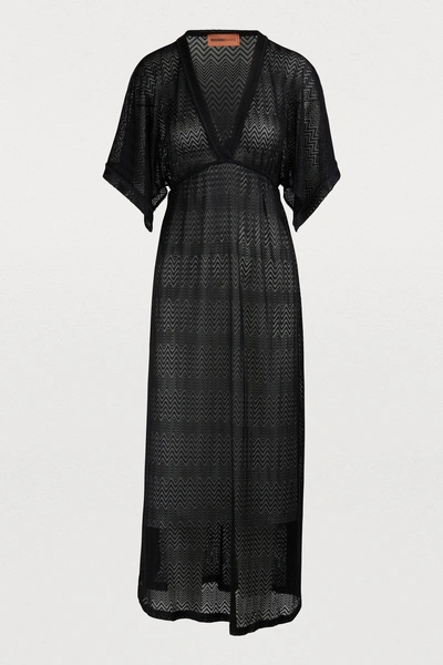 Shop Missoni Long Caftan In Black