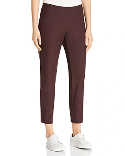 Shop Eileen Fisher Slim Ankle Pants In Cassis