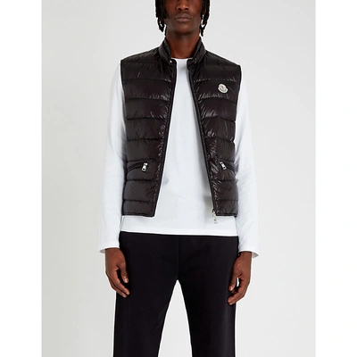 Shop Moncler Gui Quilted Shell-down Gilet In Black