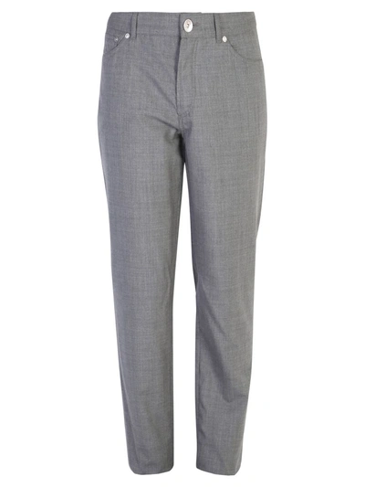 Shop Brunello Cucinelli Five Pockets Trousers In Grey