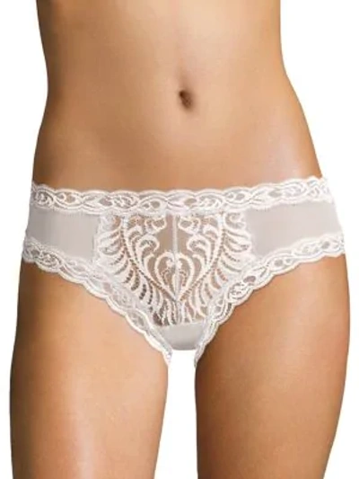 Shop Natori Feathers Hipster In Cocoon White