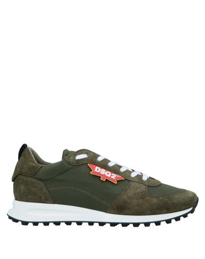 Dsquared2 Sneakers In Military Green
