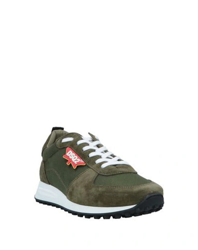 Dsquared2 Sneakers In Military Green