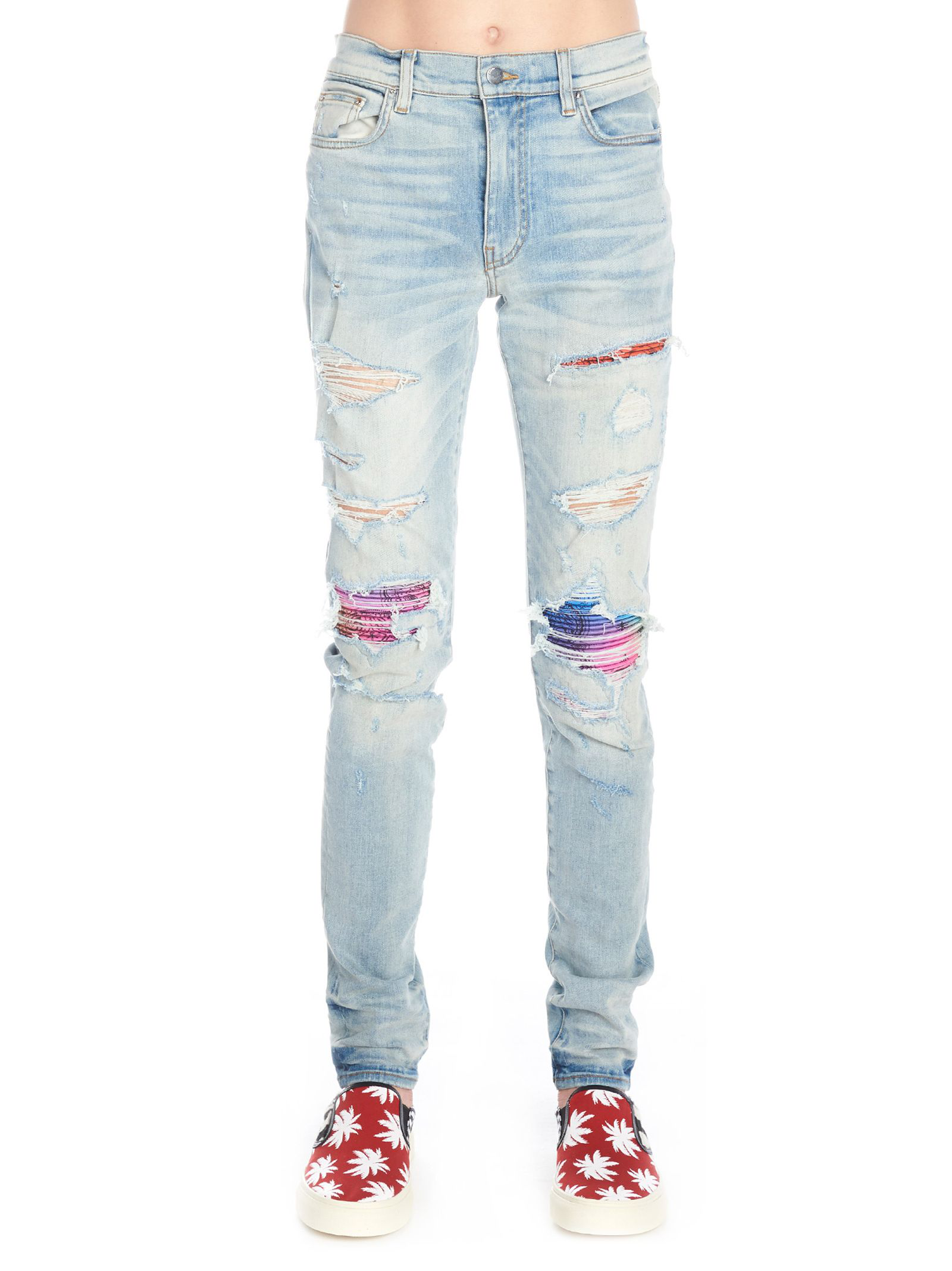 blue bandana amiri jeans