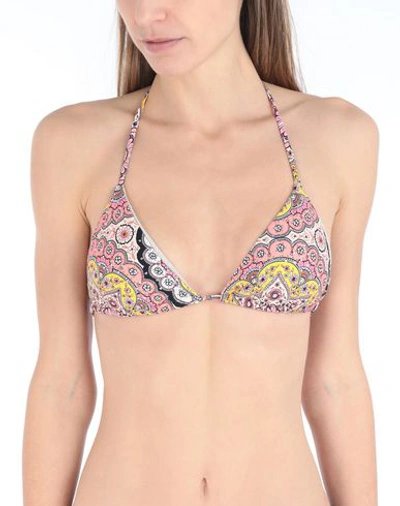 Shop Luli Fama Bikini Tops In Pastel Pink