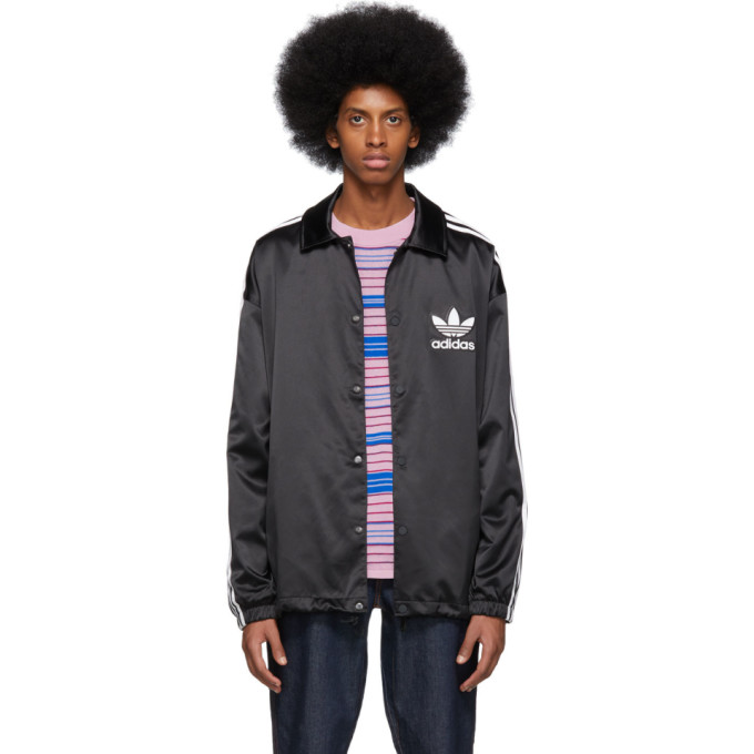 adidas coach jacket black