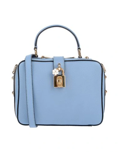 Shop Dolce & Gabbana Handbags In Pastel Blue