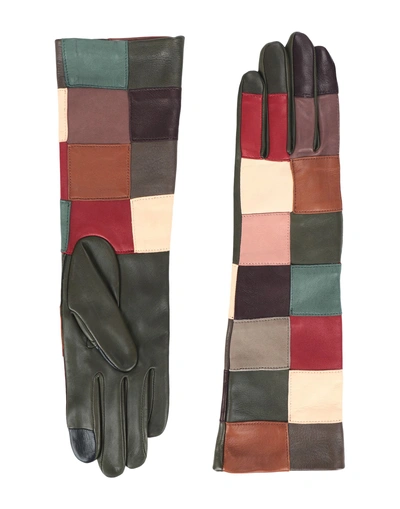 Shop Agnelle Gloves In Military Green