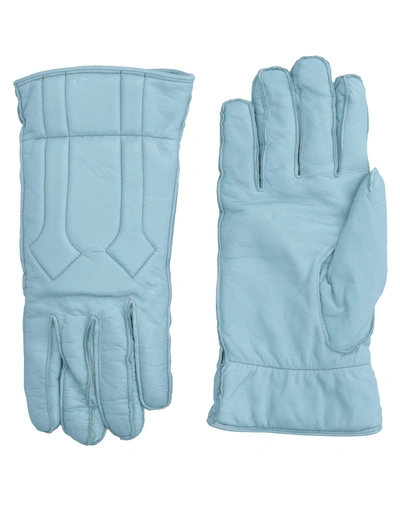 Shop Dsquared2 Gloves In Sky Blue