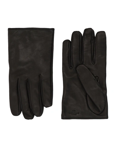 Shop Redv Red(v) Gloves In Black