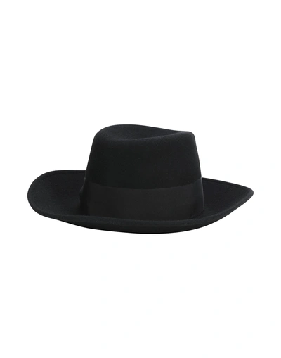Shop Federica Moretti Hat In Black