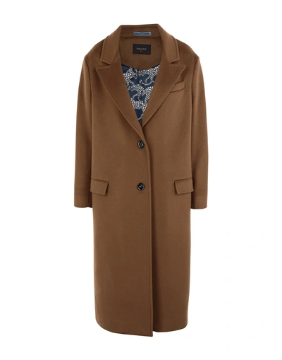 Shop Paltò Coats In Brown