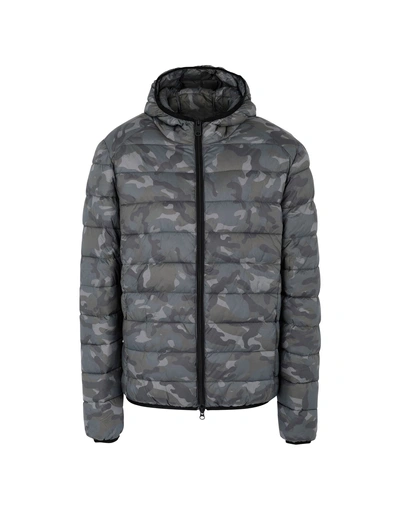 Shop Ecoalf Down Jackets In Grey