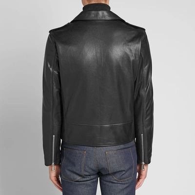 Shop Apc A.p.c. Perfecto Uno Leather Biker Jacket In Black