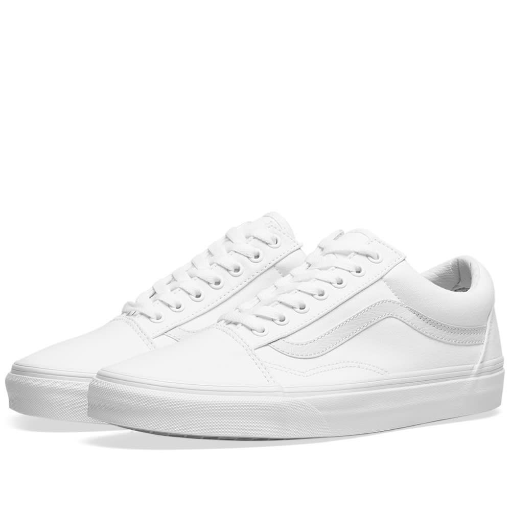 vans canvas white old skool